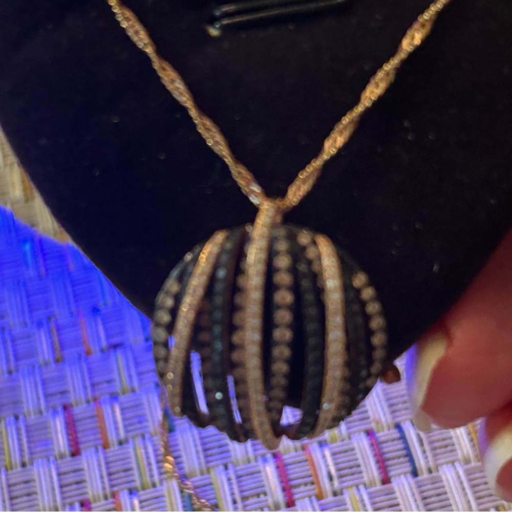 14k Multi Stone Diamond Necklace.